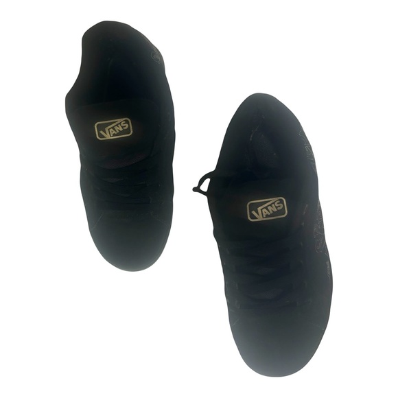 Vans Excellent Condition Black Silver Detailing Leather Upper Women’s Size 9 - Picture 7 of 13